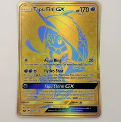 Tapu Fini GX SV92/SV94 Shiny Holo Rare Pokemon TCG Hidden Fates: Shiny Vault NM - Image 1