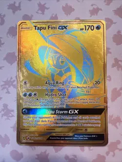Tapu Fini GX SV92/SV94 Pokemon TCG Hidden Fates: Shiny Vault Holo NM - Image 1