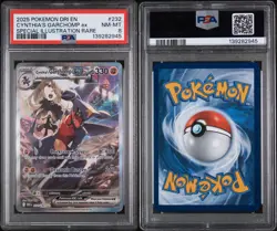 2025 POKEMON DRI EN-DESTINED RIVALS #232 CYNTHIA'S GARCHOMP EX PSA 8 - Image 3