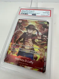 2024 ONE PIECE MONKEY D. LUFFY PSA 10 PROMOS TREASURE BOOSTERS SET #006 - Image 3