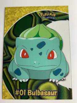2000 Topps Pokemon TV Animation Series 2 #PC2 Bulbasaur Clear Card - Image 1