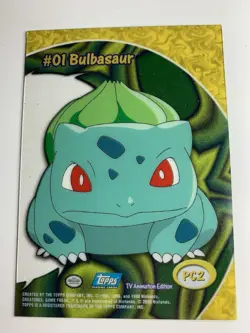 2000 Topps Pokemon TV Animation Series 2 #PC2 Bulbasaur Clear Card - Image 2
