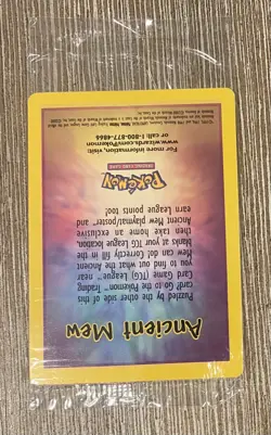 Ancient Mew SEALED Pokemon Unopened 2000 Movie Promo Holo Card X1 - RARE PROMO - Image 3
