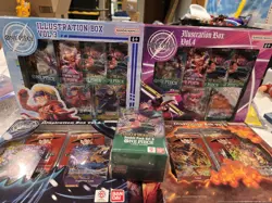 One Piece Card Game Lot Illustration Box Vol 3 4 5 6 + Tins + Double Pack Set 8 - Image 3