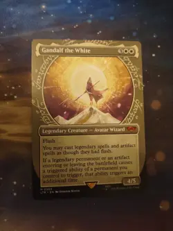Magic: The Gathering LOTR Gandalf The White Borderless Alt Art M-gm - Image 1