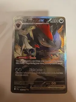 Pokemon Journey Together N’s Zoroark ex 185/159 Special Illustration Rare NM - Image 1