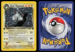 Dark Magneton 11/82 Rare Team Rocket Holo 1st Edition Pokemon - Image 3