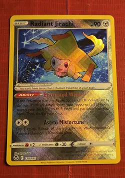 Radiant Jirachi 120/195 - Pokemon TCG Silver Tempest (2022) Shiny Holo Rare - NM - Image 1