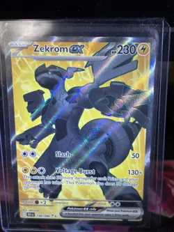 Pokemon TCG Zekrom EX 158/086 Sv: Black Bolt Ultra Rare Full Art Holo EX - Image 1