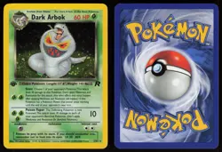 Dark Arbok 2/82 Rare Team Rocket Holo 1st Edition Pokemon - Image 3
