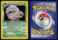 Dark Weezing 14/82 Rare Team Rocket Holo 1st Edition Pokemon - Image 3