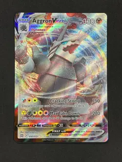 2022 Pokemon Brilliant Stars Aggron VMAX 097/172 NM - Image 1