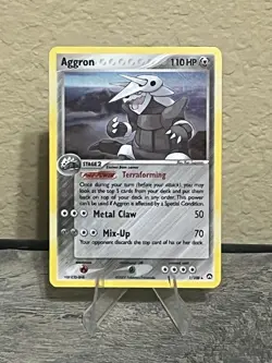 Aggron Holo 1/108 2007 Pokemon TCG Power Keepers MP - Image 1