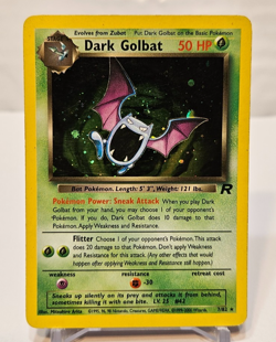 Dark Golbat 7/82 Holo Rare Unlimited Team Rocket Pokemon 1284 - Image 1