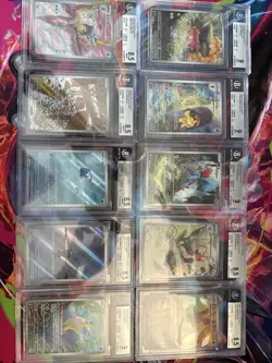 Pokemon 10x Graded Lot Beckett All English IR Lot#24 - Image 1