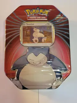 Pokemon Snorlax Mighty Mysterious Tin 2021 Factory Sealed Knock Out PKMN NEW - Image 1