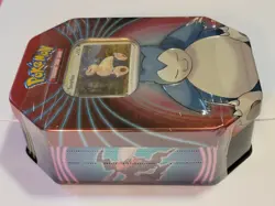 Pokemon Snorlax Mighty Mysterious Tin 2021 Factory Sealed Knock Out PKMN NEW - Image 2
