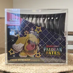 (SEALED) Pokemon TCG Paldean Fates Tech Sticker Collection Display Box Factory! - Image 2