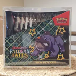 (SEALED) Pokemon TCG Paldean Fates Tech Sticker Collection Display Box Factory! - Image 4