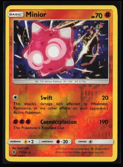 Pokemon TCG: Minior Rare Reverse Holo - SM - Guardians Rising - #77/145 - Image 1