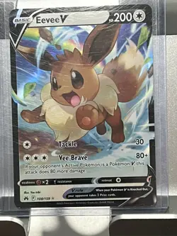 EEVEE V 108/159 POKEMON CROWN ZENITH HOLO RARE (A118) - Image 3
