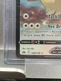 EEVEE V 108/159 POKEMON CROWN ZENITH HOLO RARE (A118) - Image 4