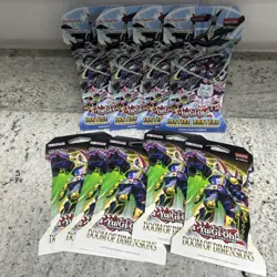 Yu-Gi-Oh Booster Pack Lot Of 9,(Justice Hunters&Doom Of Dimensions)SEALED 🔥🔥 - Image 1