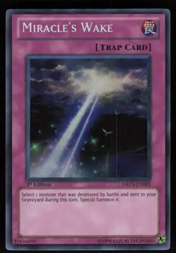 Miracle's Wake DREV-EN093 Secret Rare Duelist Revolution 1st Edition Yu-Gi-Oh - Image 1