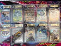 Pokemon 10x Graded Card Lot Beckett All Gem Mint SARs Lot # 43 - Image 1