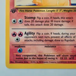 Rapidash 44/64 Pokemon TCG 1st Edition Jungle NM Vintage 1999 Card - Image 5