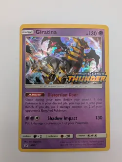 Giratina Lost Thunder Prerelease Holo Rare Card SM151 Sun and Moon - Image 1