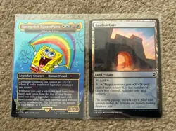 mtg 12 card lot, snap/spongebob square pants,unfinity/secret lair.... - Image 1