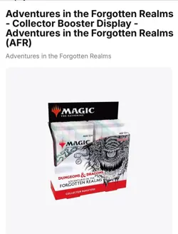 MTG: Adventures in the Forgotten Realms Collector Booster Box Factory Sealed - Image 1