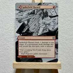 Spikefield Hazard - Chainsaw Man Manga - Painted Alter - Zendikar Rising - Image 1