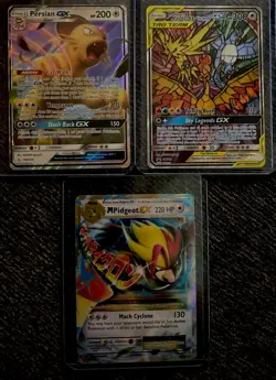 Pokemon Lot of 3 GX VMAX and EX Ultra Rare Holo Cards Near Mint - Image 1
