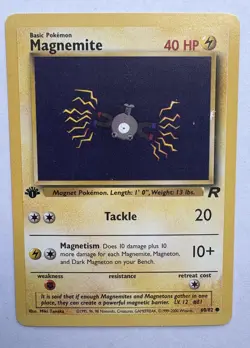 Magnemite 60/82 1st Edition Common Team Rocket Pokemon Card 2000 - Image 1