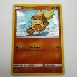 Pokemon TCG Growlithe McDonald's Promos 2018 1/12 Holo Card Light Played - Image 1