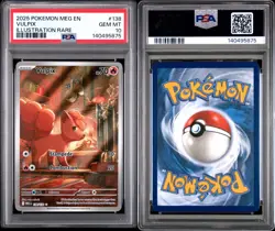 PSA 10 Vulpix 138/132 Illustration Rare ME01 Mega Evolution English Pokemon - Image 3