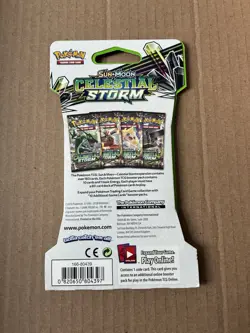 Pokemon Sun & Moon CELESTIAL STORM Sleeved Booster Pack Rayquaza Artwork - Image 2