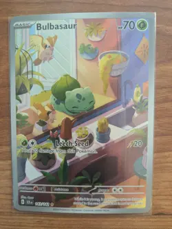 Pokemon Bulbasaur IR 143/142 Sv07: Stellar Crown Holo Mint Condition - Image 1