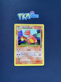 Pokemon TCG Charmeleon Base Set 2 35/130 Regular MP. - Image 1
