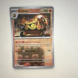 Pokemon Emboar Master Ball Pattern Holo SV11W White Flare 013/086 Japanese - Image 1
