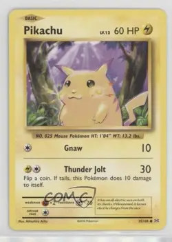 Pikachu Pokemon XY Evolutions 20th Anniversary #35 - Image 1