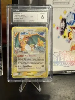 2006 POKEMON EX CRYSTAL GUARDIANS #4 CHARIZARD-HOLO CGC 6 - Image 1