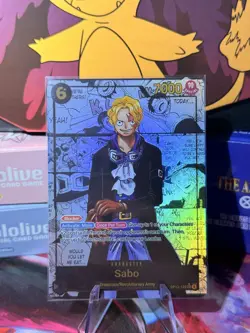 *CUSTOM* One Piece OP13-120 Sabo Character SEC Manga Alt Art Near Mint - Image 1