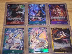 One Piece TCG English Lot Of 6 Alt Art Cards - Image 1