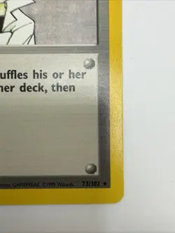 Imposter Professor Oak 73/102 Base Set Regular Rare Vintage Pokemon Card - Image 5