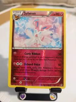 Rare Sylveon 72/111 Pokemon Card - Furious Fists - Image 1