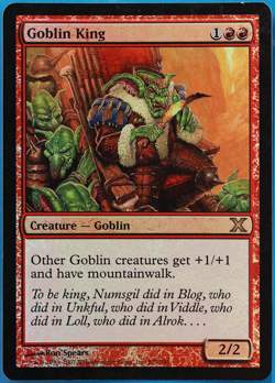 Goblin King FOIL 10th Edition PLD Red Rare MAGIC MTG CARD (ID# 498136) ABUGames - Image 1