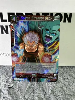 Dragon Ball Super Card - SAIYAN STRENGTH BABY Battle BT4-017 R Foil - Image 1